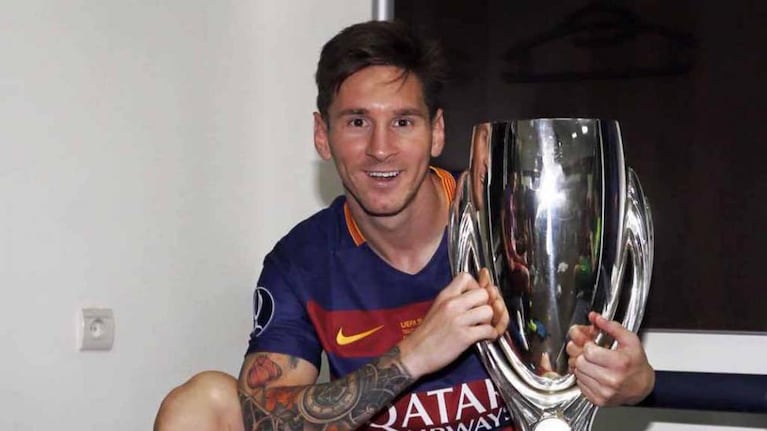 Messi y la Supercopa. 