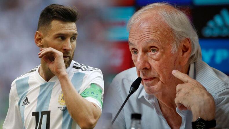 Messi y Menotti se encontraron por primera vez. 