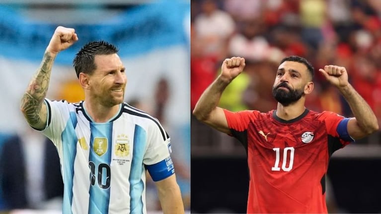 Messi y Salah, cara a cara por los octavos de la Copa del Mundo.