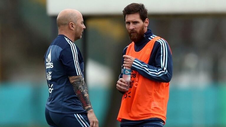 Messi y Sampaoli terminaron mal en Rusia.
