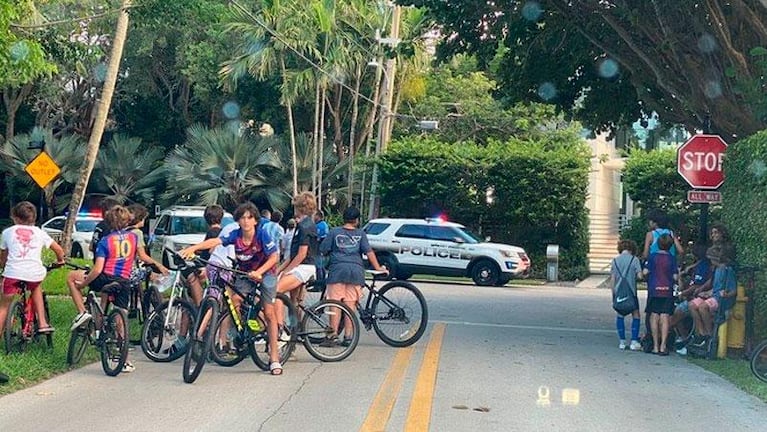 Messi y su familia descansan en una lujosa casa en Miami