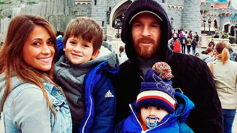Messi y su familia fueron a conocer la casa de Papá Noel.