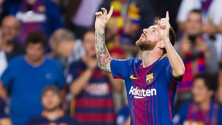 Messi y un festejo repetido en el Barcelona.