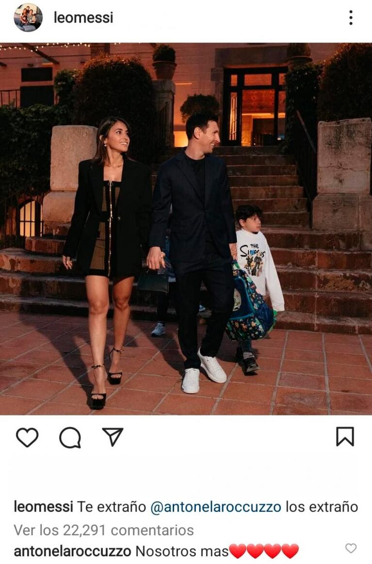 Messi y un mensaje lleno de amor para Antonela y sus hijos desde la concentración argentina