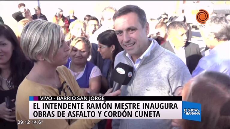 Mestre inauguró obras en Barrio San Jorge