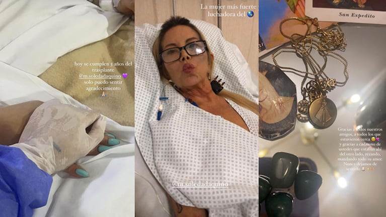 Mica Tinelli recordó la intervención de su mamá Soledad Aquino hace tres años.