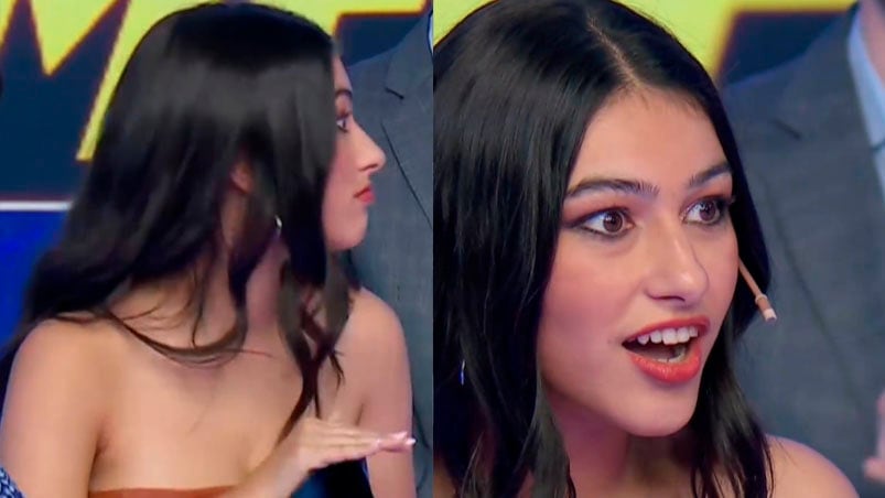 Micaela desconcertó con su reacción al perder.