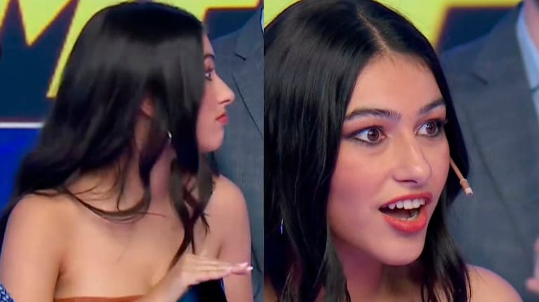 Micaela desconcertó con su reacción al perder.