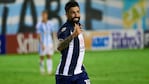 Michael Santos, el hombre del partido en el Monumental José Fierro. Foto: Prensa Talleres. 