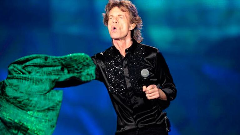Mick Jagger en La Plata ante más de 50 mil personas. Foto: La Nación.