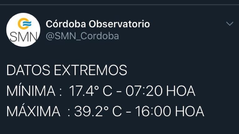 Miércoles infernal en Córdoba: cómo seguirá el tiempo los próximos días