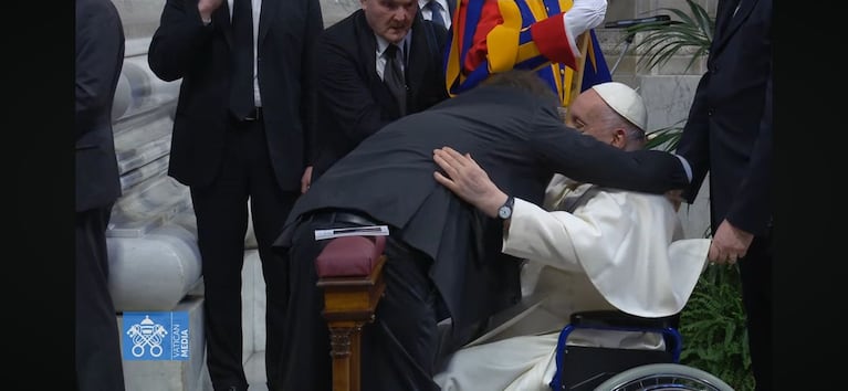 Milei con el Papa Francisco.