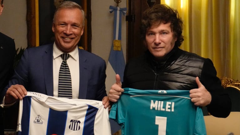 Milei con Fassi en Casa Rosada.