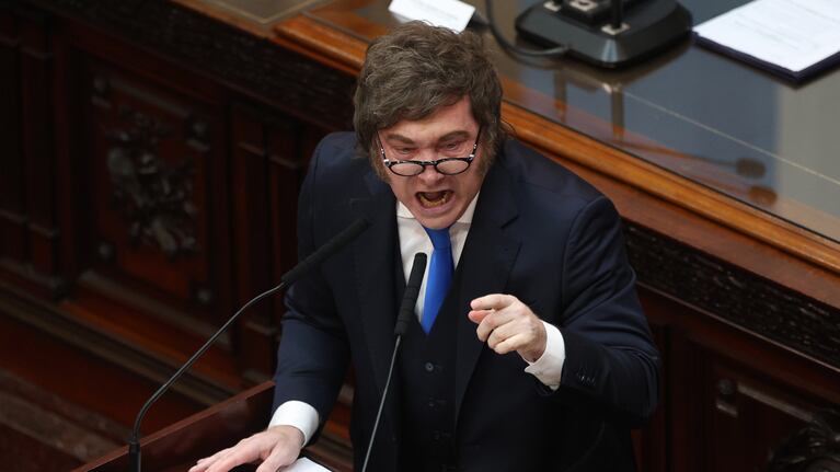 Milei dio su discurso más duro en el Congreso. Foto: Cristina Sille.
