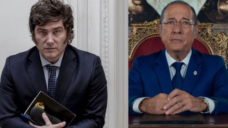 Milei habló sobre la película de Francella.