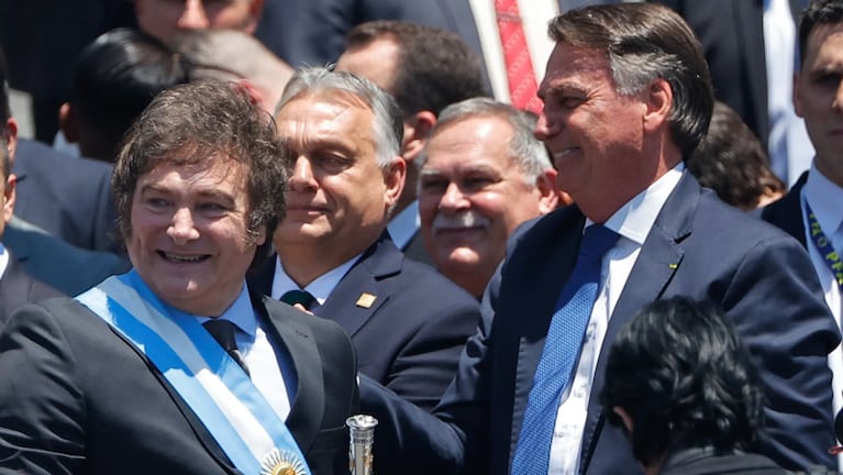 Milei junto a Bolsonaro.