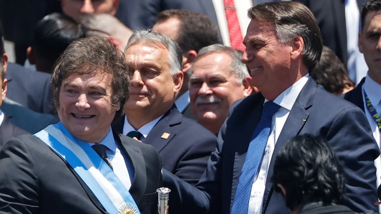 Milei junto a Bolsonaro.