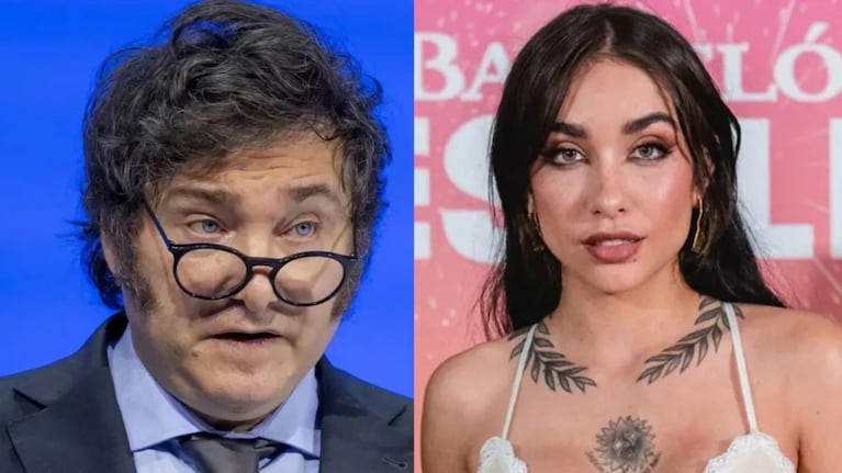 Milei le contestó a María Becerra con un picante meme en sus redes. 