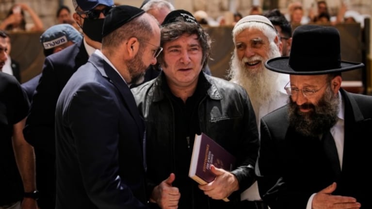 Milei llegó a Jersulén para participar de varias actividades oficiales.