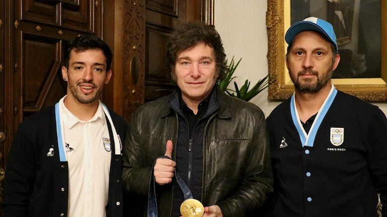 Milei recibió a Maligno Torres en Casa Rosada.