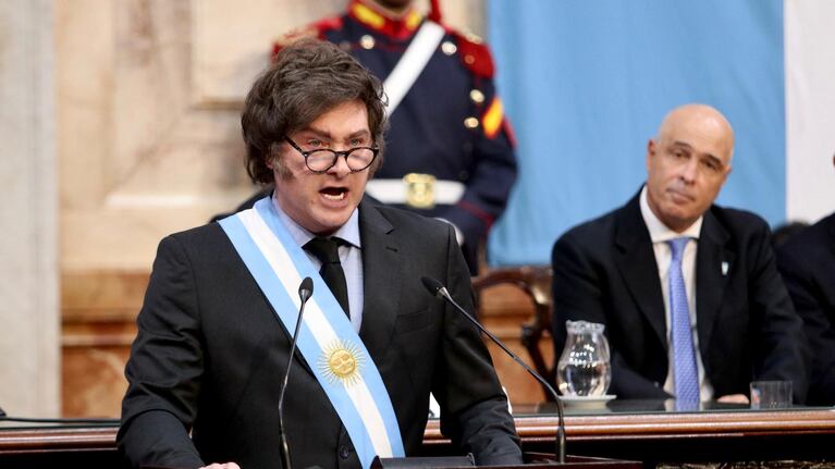 Milei se apoyó en su Gabinete para dejar atrás el escándalo de Libra y elogió lo hecho durante poco más de un año de gestión. Foto: Presidencia.