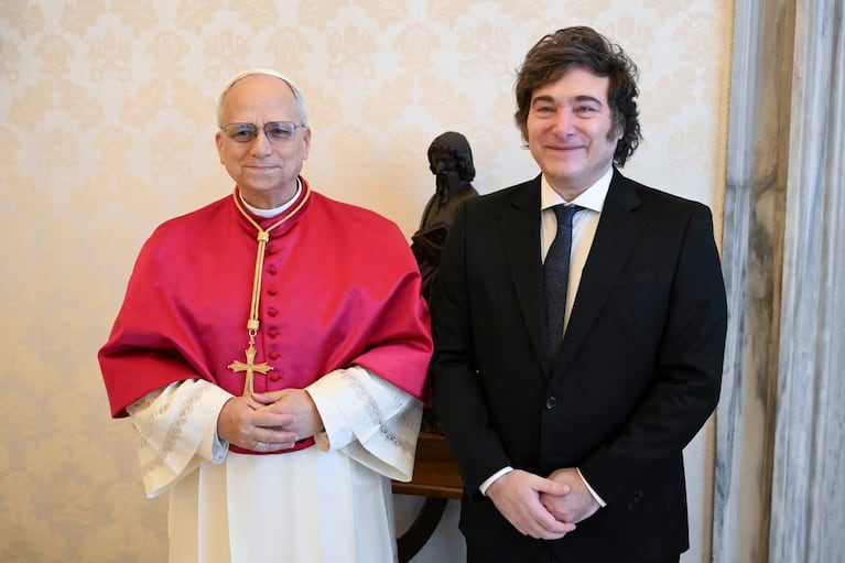 Milei se encontró con el Papa.