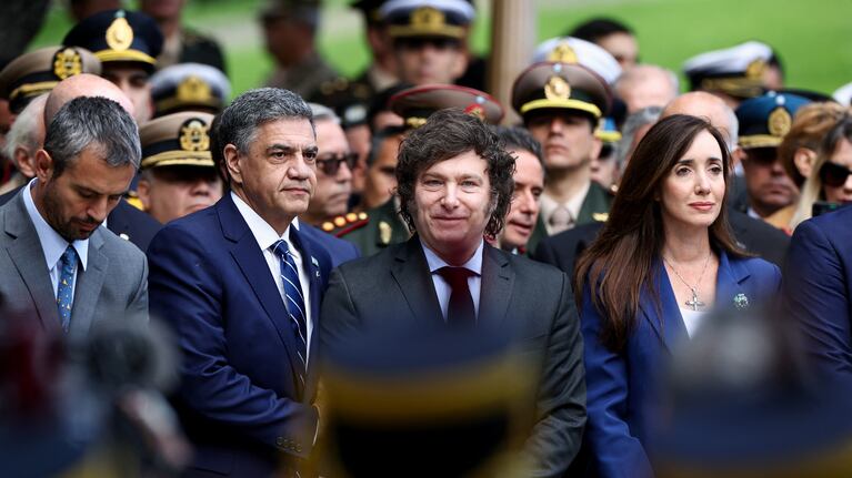 Milei se mostró muy cercano a la vicepresidenta Villarruel.