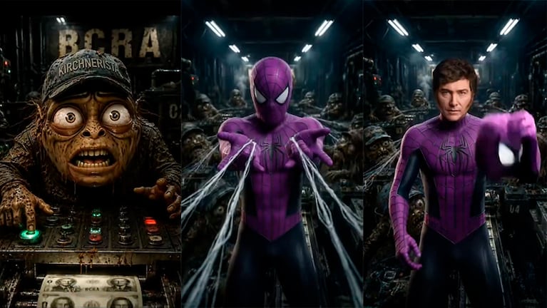 Milei usó una animación de Spiderman para anticipar las reformas.