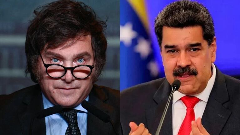 Milei y Maduro, otra vez frente a frente con durísimos cuestionamientos.