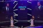 Milei y Massa levantaron el tono en el debate final.