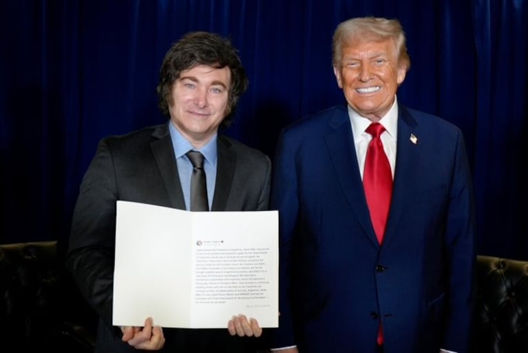 Milei y Trump en juntos en Nueva York.