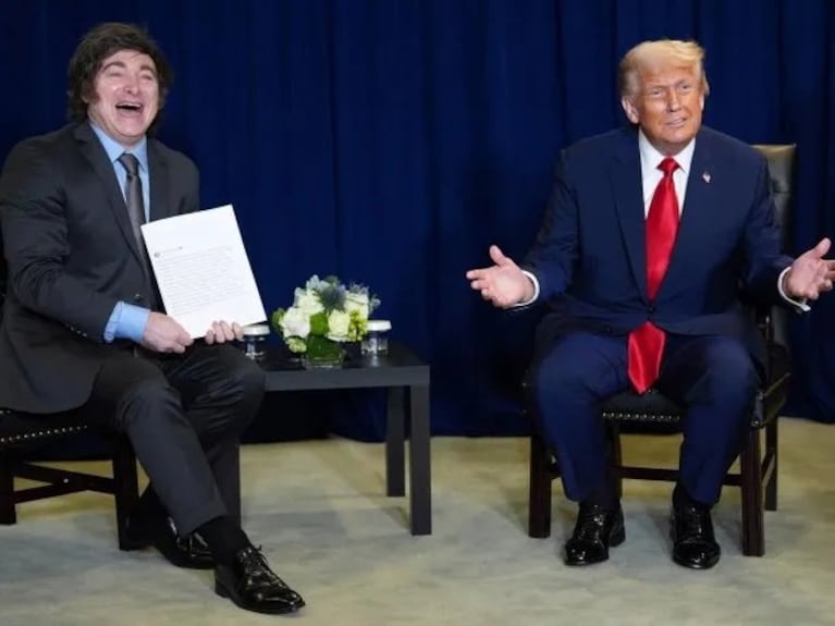 Milei y Trump juntos en Nueva York.