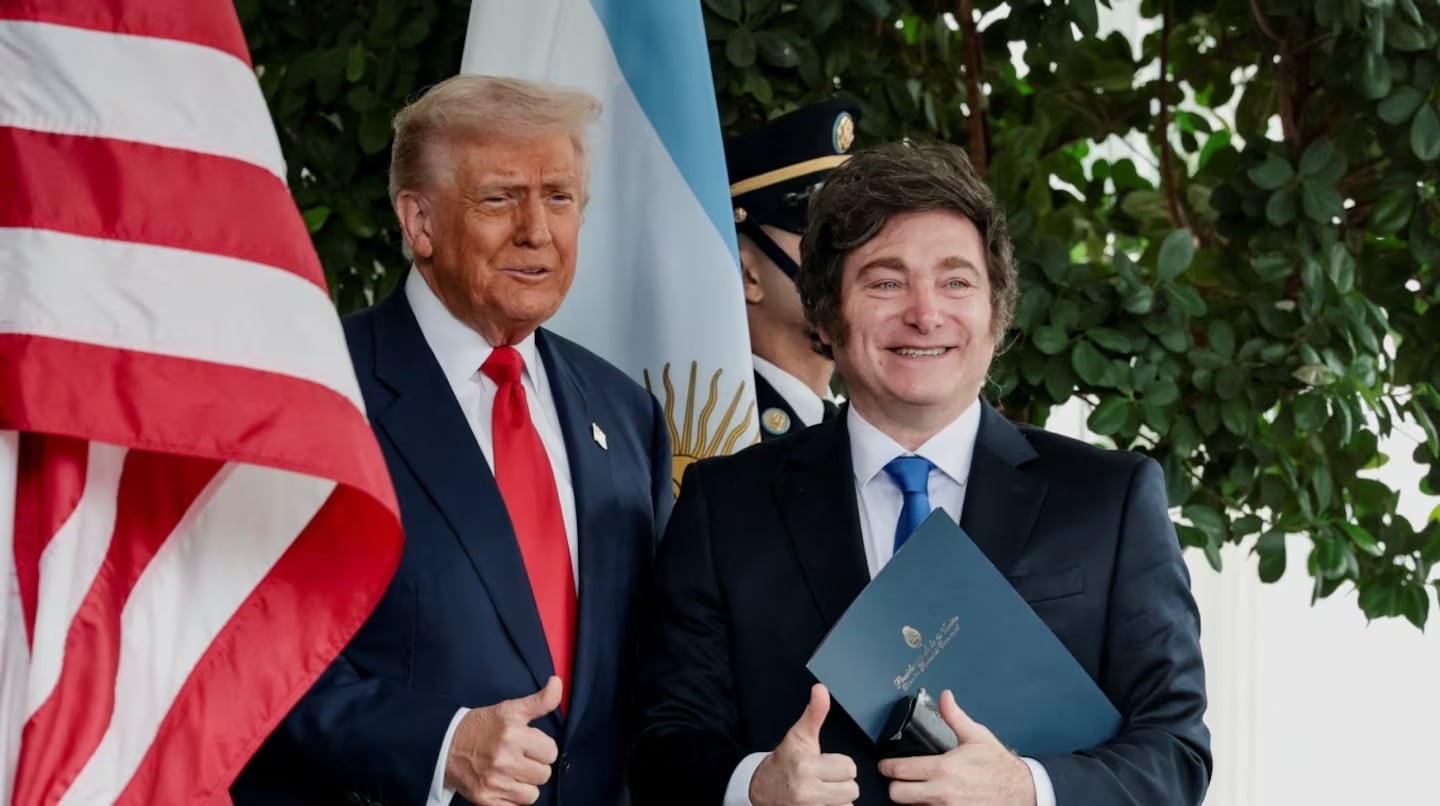 Milei y Trump se reunieron en la Casa Blanca.