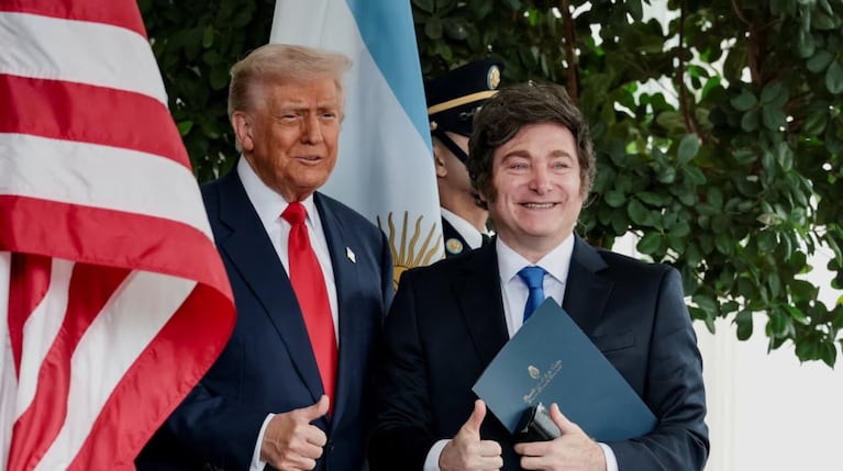 Milei y Trump se reunieron en la Casa Blanca.