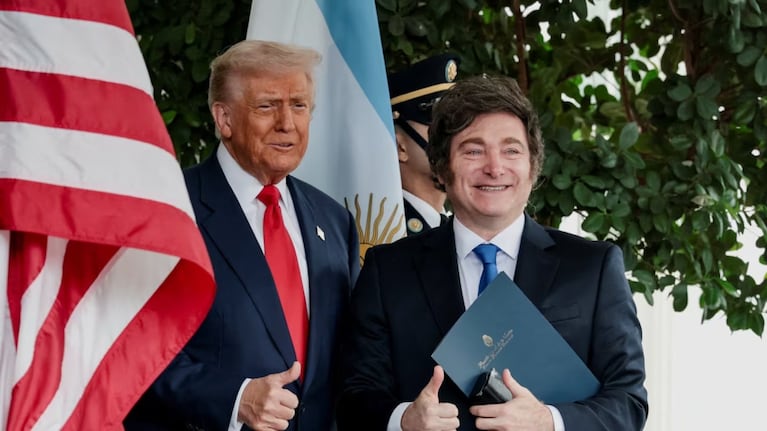 Milei y Trump se reunieron en la Casa Blanca.