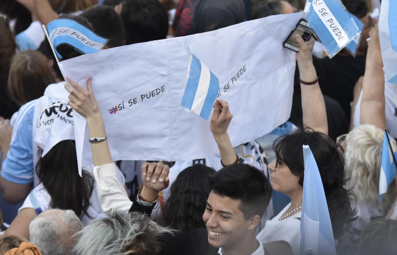 Miles de personas acompañaron en el último "Sí, se puede". Foto: Lucio Casalla/ElDoce.tv