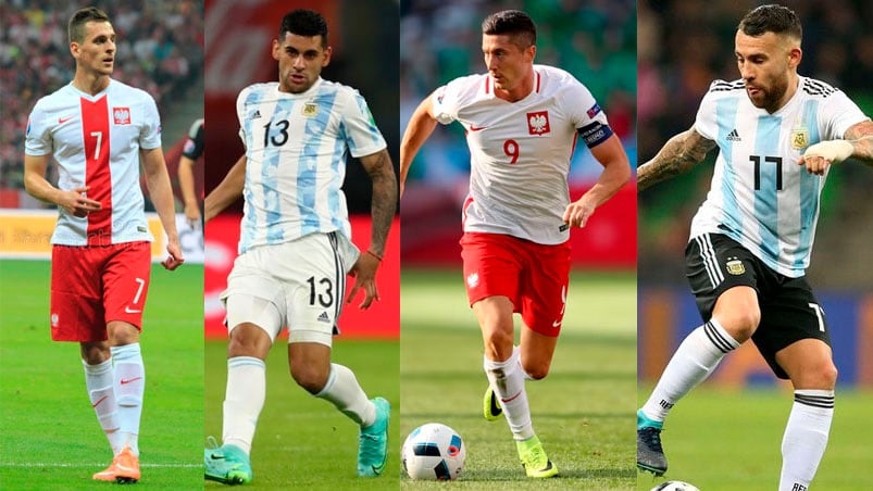 Milik, Romero, Lewandowski y Otamendi librarán una batalla en el área argentina.