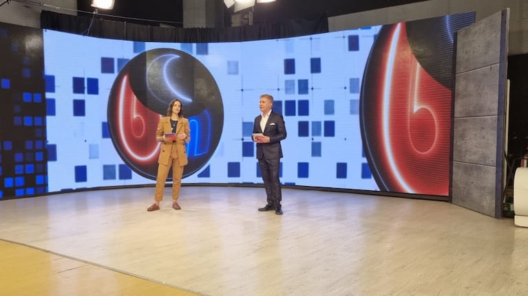 Mimí Spicher y Néstor Ghino, la pareja de profesionales al frente del flamante noticiero.