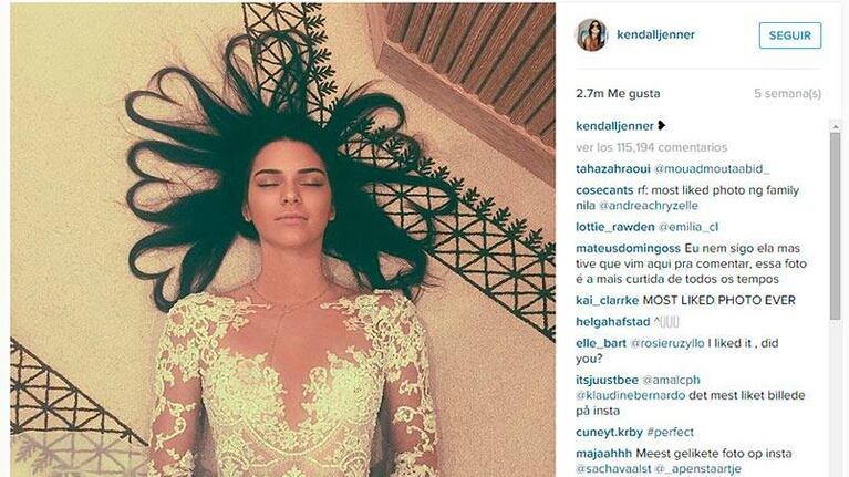 Mirá la foto con más “me gusta” en la historia de Instagram