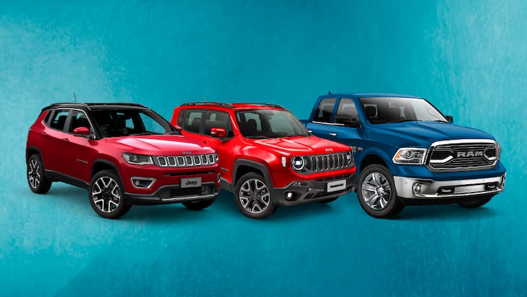Mirá los modelos disponibles de Jeep Renegade, Jeep Compass y RAM1500.