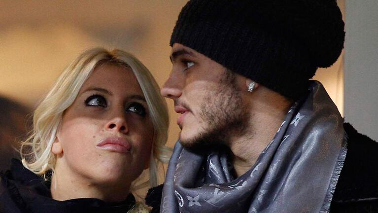 Mirada cómplice. Wanda y Mauro siguen felizmente enamorados en Milan.