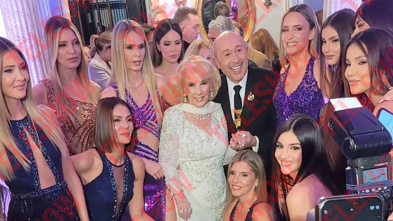 Mirtha en la fiesta por los 30 años del atelier de Claudio Cosano.