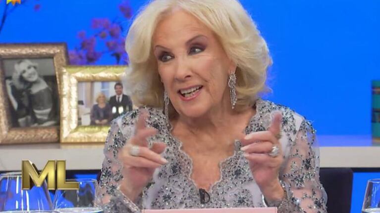 Mirtha Legrand sorprendió a sus invitados desde el principio de la cena
