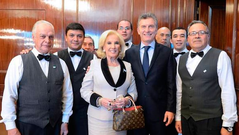 Mirtha Legrand y Mauricio Macri almorzaron el martes en Casa Rosada. 