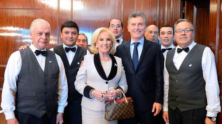 Mirtha Legrand y Mauricio Macri almorzaron el martes en Casa Rosada.