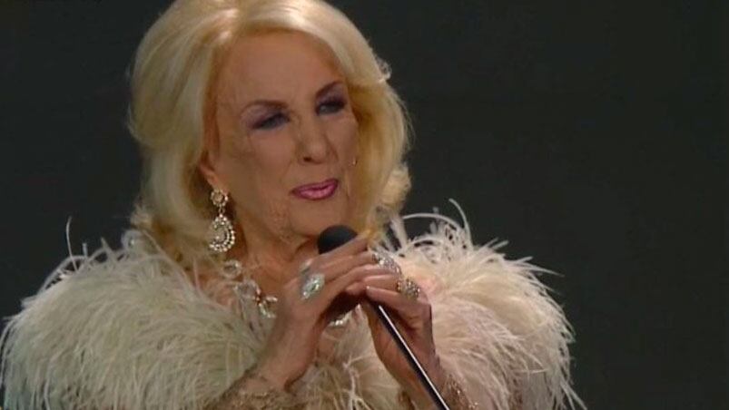 Mirtha, una verdadera leyenda de la televisión.