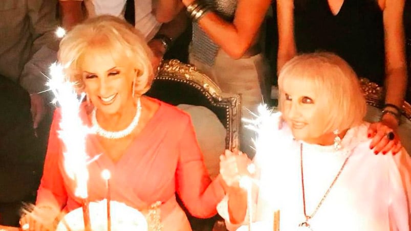 Mirtha y Goldie Legrand, el día que celebraron el cumpleaños 90.