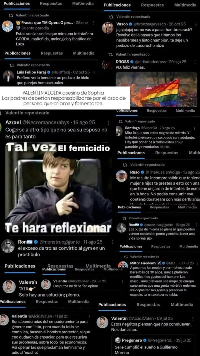 Misoginia y homofobia: los posteos del cordobés que mató de una puñalada a su novia en Rosario