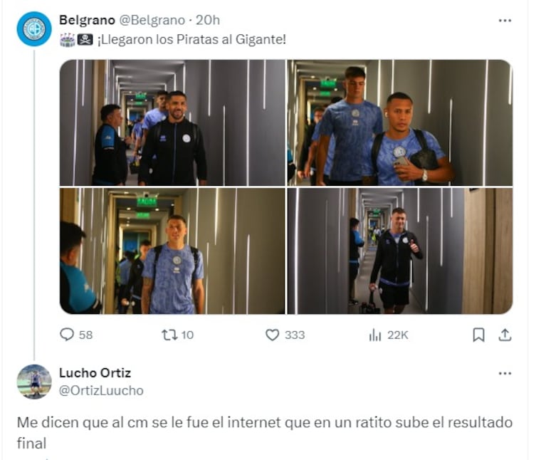 Misterio por la cuenta de Twitter de Belgrano: dudas, enojo de hinchas y la versión oficial