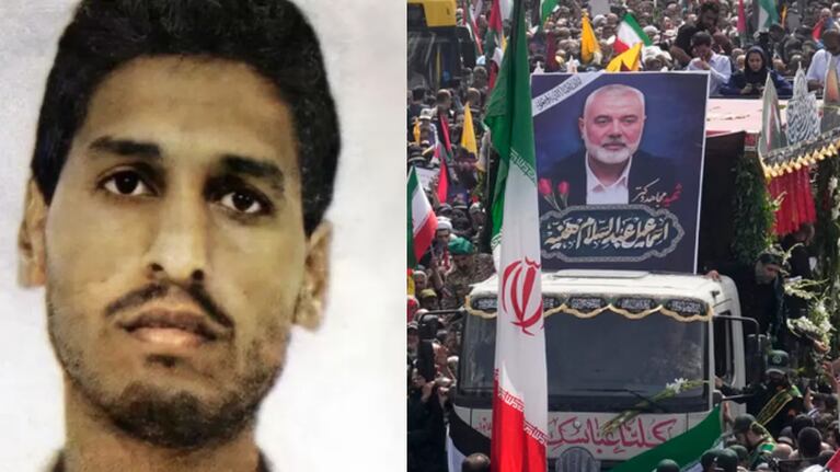 Mohamed Deif y Ismail Haniye, líderes de Hamas.
